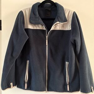 The North Face Women's Navy and Gray Fleece Jacket